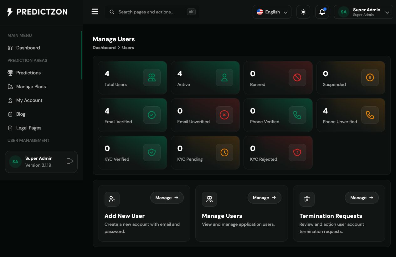 Manage Users