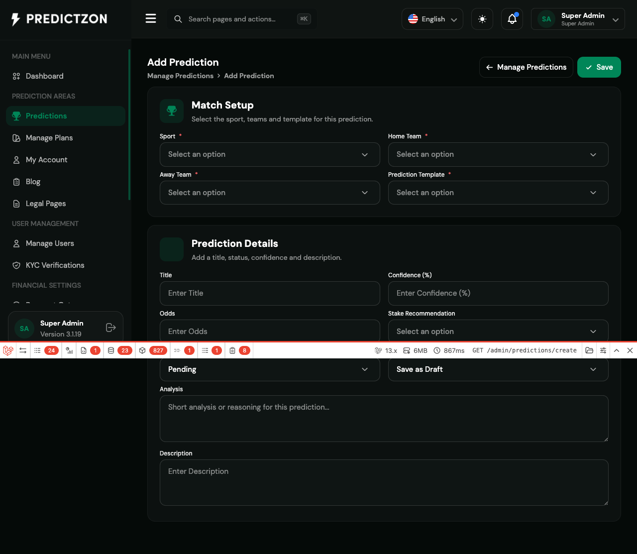 Create Prediction