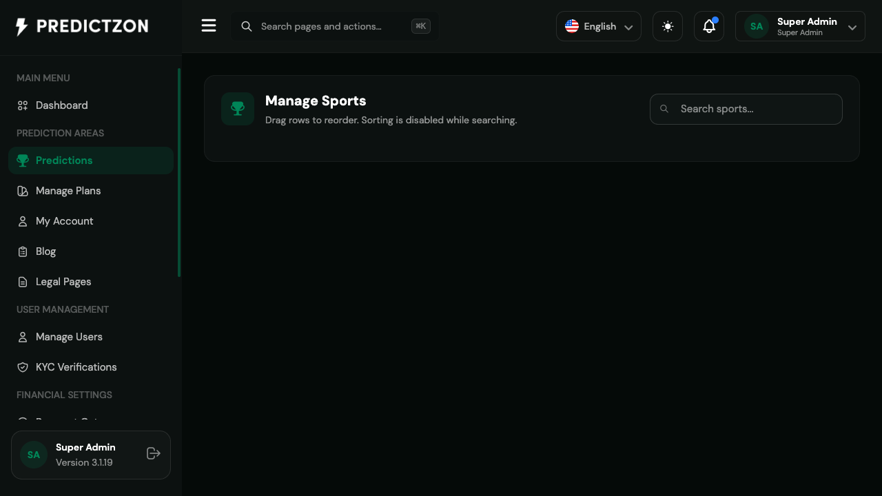 Manage Sports