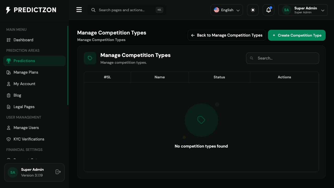 Manage Types