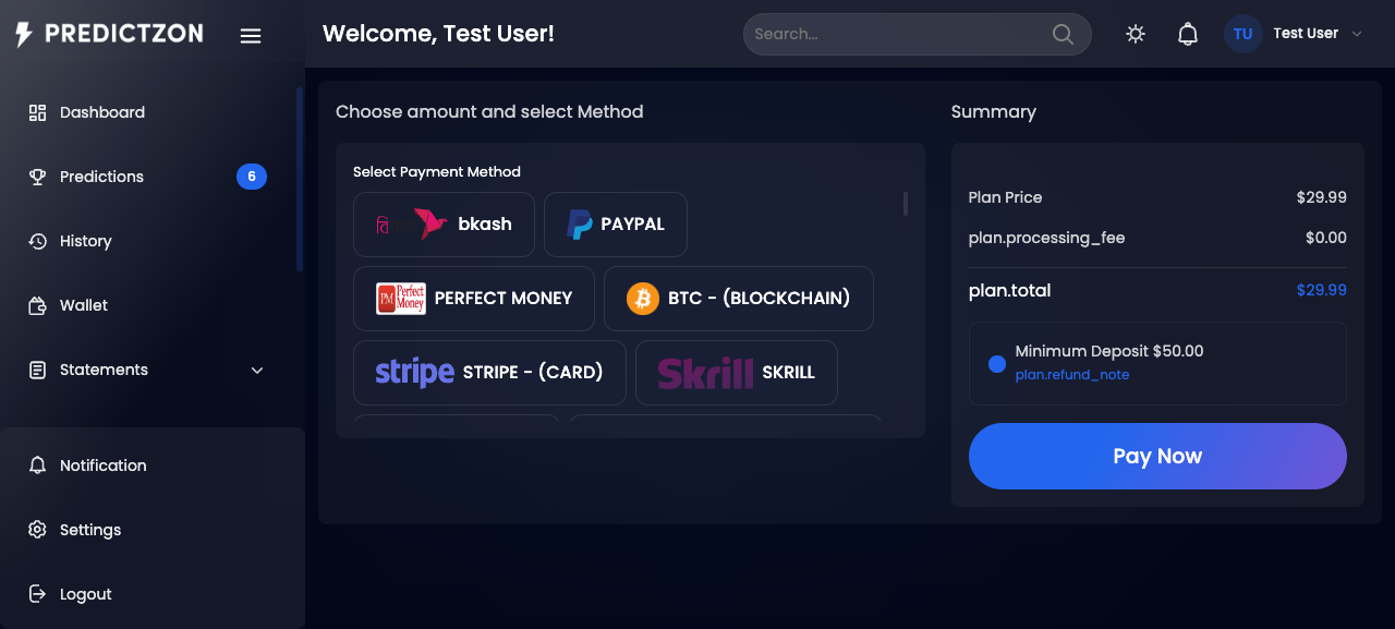 Plan Checkout