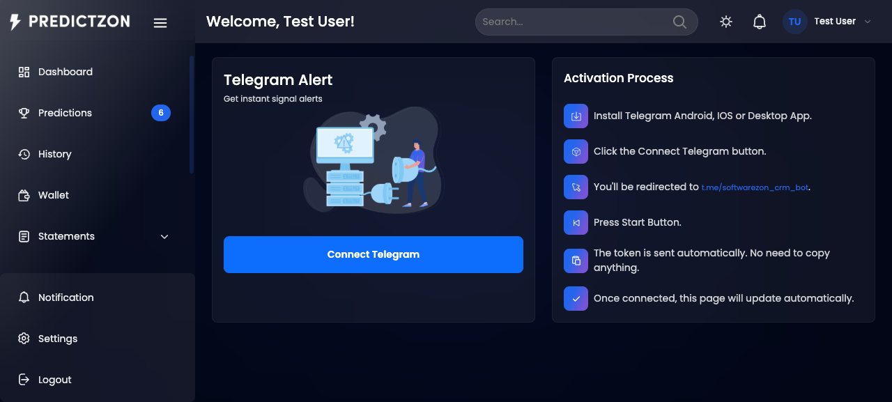 Telegram Connection